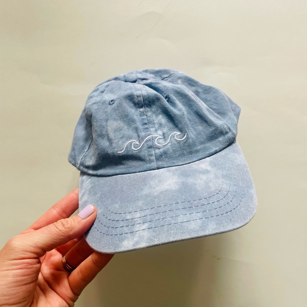 Free People Blue Wave Embroidered Hat